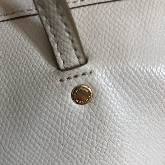 Coach Cream Crossgrain Leather Tote Bag - Picture 3 of 14
